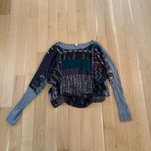 Patchwork Long Sleeve Top